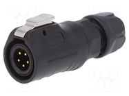 Connector: circular; plug; size 12; 02; male; PIN: 5; 125V; Quicklock LUTRONIC