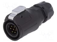 Connector: circular; plug; size 16; 02; male; PIN: 7; 400V; Quicklock LUTRONIC
