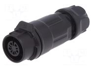 Connector: circular; plug; size 12; 02; female; PIN: 5; 125V; 5A; IP67 LUTRONIC
