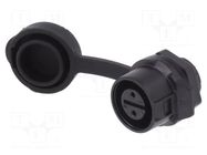Connector: circular; socket; size 12; 02; female; PIN: 2; 125V; 5A LUTRONIC