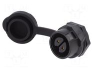 Connector: circular; socket; size 16; 02; female; PIN: 2; 400V; 10A LUTRONIC