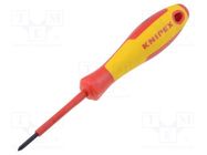 Screwdriver; insulated; Phillips; PH0; Blade length: 60mm; 1kVAC KNIPEX