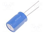 Capacitor: electrolytic; THT; 220uF; 25VDC; Ø10x12.5mm; Pitch: 5mm NICHICON