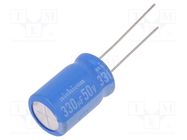 Capacitor: electrolytic; THT; 330uF; 50VDC; Ø12.5x20mm; Pitch: 5mm NICHICON