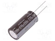 Capacitor: electrolytic; THT; 270uF; 200VDC; Ø16x35.5mm; ±20% NICHICON