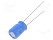 Capacitor: electrolytic; THT; 100uF; 16VDC; Ø8x11.5mm; Pitch: 3.5mm NICHICON