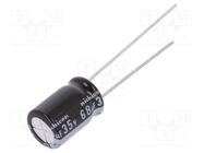 Capacitor: electrolytic; THT; 68uF; 35VDC; Ø8x11.5mm; Pitch: 3.5mm NICHICON