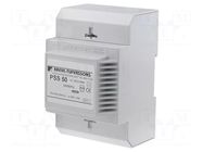 Transformer: mains; 50VA; 500VAC; 42V; Leads: terminal block; IP30 BREVE TUFVASSONS