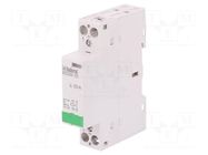 Contactor: 1-pole installation; 20A; 24VAC,24VDC; NO ISKRA