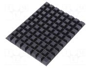 Self-adhesive foot; H: 5.8mm; black; polyurethane; Bumpon 3M