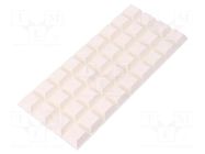 Self-adhesive foot; H: 7.6mm; white; polyurethane; Bumpon 3M