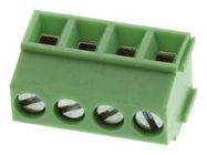 TERMINAL BLOCK PLUGGABLE, 4 POSITION, 24-16AWG