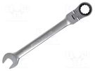 Wrench; combination spanner,with ratchet,with joint; 11mm PROLINE