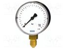 Manometer; -1÷5bar; Class: 2.5; 63mm; Temp: -20÷60°C; 111.10 WIKA
