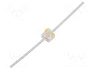 LED; amber; SMD; 2pin THT; 500mcd; 2÷2.6VDC; 2.21x2.08x2.44mm; 15° BROADCOM (AVAGO)