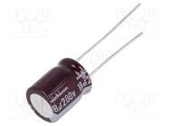 Capacitor: electrolytic; THT; 18uF; 200VDC; Ø10x12.5mm; Pitch: 5mm NICHICON