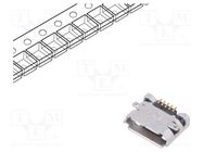 Connector: USB B micro; socket; on PCBs; SMT; PIN: 5; horizontal Amphenol Communications Solutions