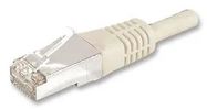 PATCH LEAD, CAT5E, STP, BLACK, 2M