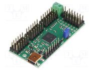 Servo controller; USB-UART; Ch: 24; 279x584mm; 5÷16VDC; 1÷333Hz POLOLU