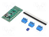 DC-motor driver; 50kHz; PWM; Icont out per chan: 1.7A; 4.5÷36V POLOLU