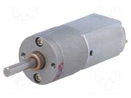 Motor: DC; with gearbox; 12VDC; 1.6A; Shaft: D spring; 90rpm; 156: 1 POLOLU