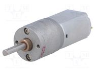 Motor: DC; with gearbox; 6VDC; 2.9A; Shaft: D spring; 60rpm; 250: 1 POLOLU