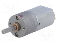 Motor: DC; with gearbox; 6VDC; 2.9A; Shaft: D spring; 470rpm; 31: 1 POLOLU