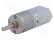 Motor: DC; with gearbox; 6VDC; 2.9A; Shaft: D spring; 37rpm; 391: 1 POLOLU