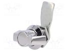 Lock; without cylinder; zinc and aluminium alloy; 18mm; chromium RST ROZTOCZE