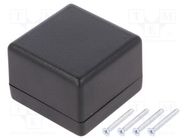 Enclosure: multipurpose; X: 56mm; Y: 56mm; Z: 40mm; 1594; ABS; black HAMMOND