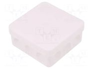 Enclosure: junction box; X: 85mm; Y: 85mm; Z: 37mm; polypropylene PP SPELSBERG