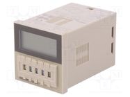 Timer; Range: 0,1s÷9990h; SPDT; 24÷240VAC; 12÷240VDC; socket OMRON