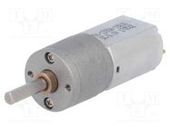 Motor: DC; with gearbox; 6VDC; 2.9A; Shaft: D spring; 150rpm; 100: 1 POLOLU