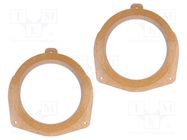 Spacer ring; MDF; 165mm; Citroën; impregnated,varnished; 2pcs. 4CARMEDIA