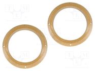 Spacer ring; MDF; 165mm; Hyundai; impregnated,varnished; 2pcs. 4CARMEDIA