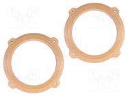 Spacer ring; MDF; 165mm; Hyundai; impregnated,varnished; 2pcs. 4CARMEDIA