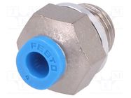 Push-in fitting; threaded,straight; -0.95÷6bar; Thread: G 1/8" 