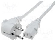 Cable; 3x1mm2; CEE 7/7 (E/F) plug angled,IEC C13 female; PVC; 1m LIAN DUNG