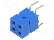 Socket; PCB to PCB; female; Dubox®; 2.54mm; PIN: 4; THT; 2A; straight Amphenol Communications Solutions