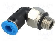 Push-in fitting; threaded,angled 90°; -0.95÷6bar; Thread: M7 FESTO