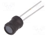 Inductor: wire; THT; 180uH; 650mA; ±10%; Ø6.5x8.5mm; vertical FERROCORE