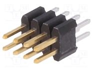 Pin header; pin strips; Minitek127®; male; PIN: 8; straight; 1.27mm Amphenol Communications Solutions
