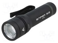 Torch: standard; 420lm; Ø38x129mm; black MACTRONIC