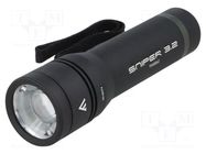 Torch: standard; 420lm; Ø38x129mm; black MACTRONIC