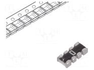 Resistor network: Y; SMD; 0Ω; ±5%; 62.5mW; No.of resistors: 4 YAGEO