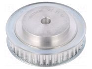 Belt pulley; T5; W: 10mm; whell width: 21mm; Ø: 62.85mm; aluminium OPTIBELT