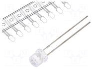 LED; red; 5mm; 1560÷2180mcd; 140°; Front: flat; 1.8÷2.6VDC OPTOSUPPLY