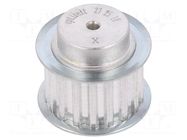 Belt pulley; T5; W: 16mm; whell width: 27mm; Ø: 27.8mm; aluminium OPTIBELT