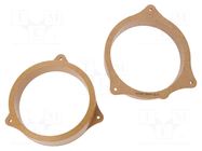 Spacer ring; MDF; 165mm; BMW; impregnated,varnished; 2pcs. 4CARMEDIA