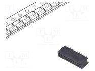 Socket; pin strips; Minitek127®; female; PIN: 20; vertical; 1.27mm Amphenol Communications Solutions